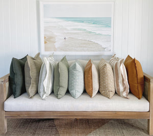 SquareFox Velvet Linen Leather cushions Australia