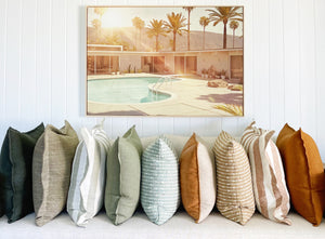COMO Linen 50x50 Cushion - Olive