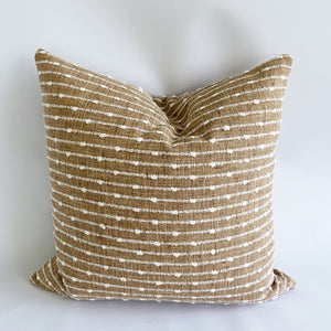 BasketWeave Stripe 50x50 Cushion - Harvest