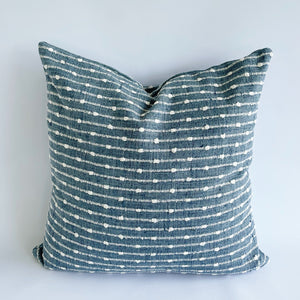 BasketWeave Stripe 50x50 Cushion - Horizon