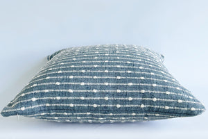 BasketWeave Stripe 50x50 Cushion - Horizon