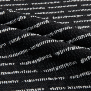 BasketWeave Stripe 50x50 Cushion - Domino