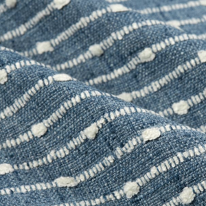 BasketWeave Stripe 50x50 Cushion - Horizon