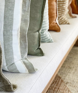 COMO Linen 50x50 Cushion - Olive