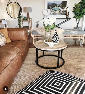 Striped Square OUTDOOR Floor Cushions