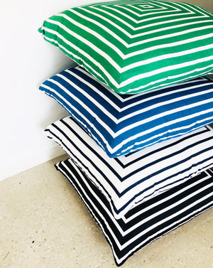 Striped Square OUTDOOR Floor Cushions